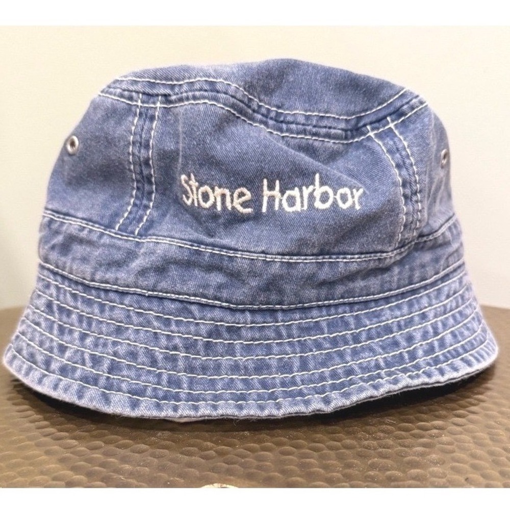 Royal Resortwear Kids Stone Harbor Blue Denim Bucket Hat Size 52 2-4 Years
